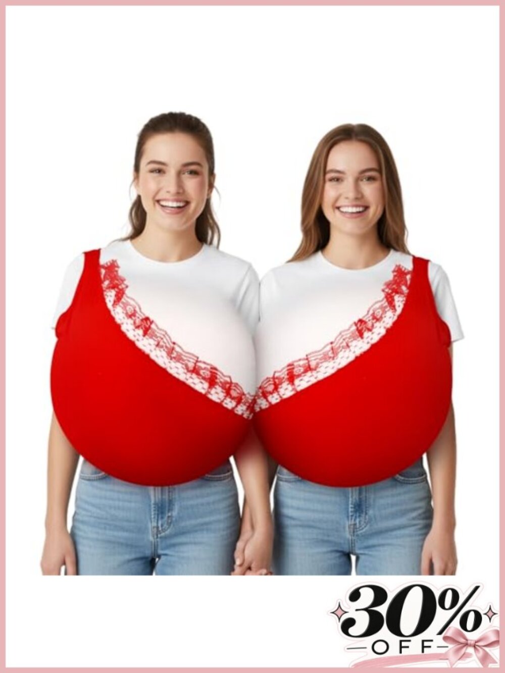Jecery 2 Pc Funny Inflatable Bikini Babe Halloween Couple Costume